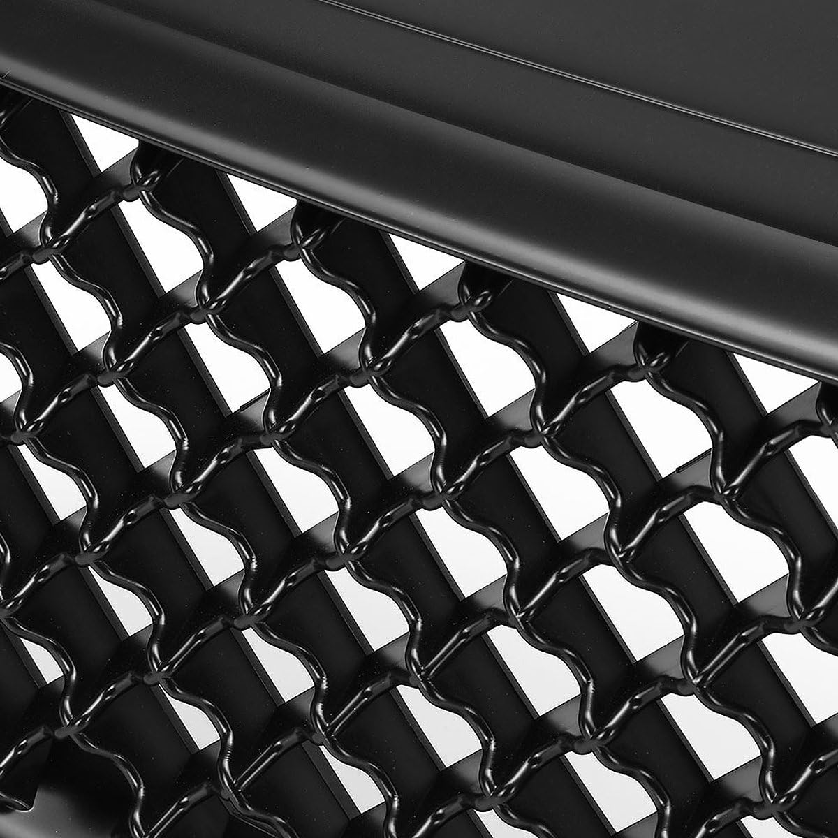 DNA MOTORING GRF-011-BK Diamond Mesh Front Bumper Grille Guard Compatible with 97-99 Chevy Malibu