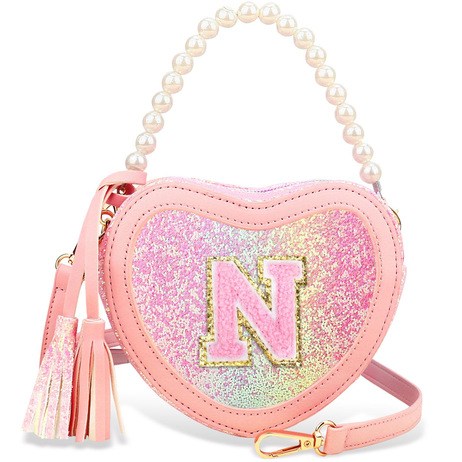 Luchike Little Girls Purse for Birthday Gifts - Heart Purse for Toddler & Kids Crossbody Purse