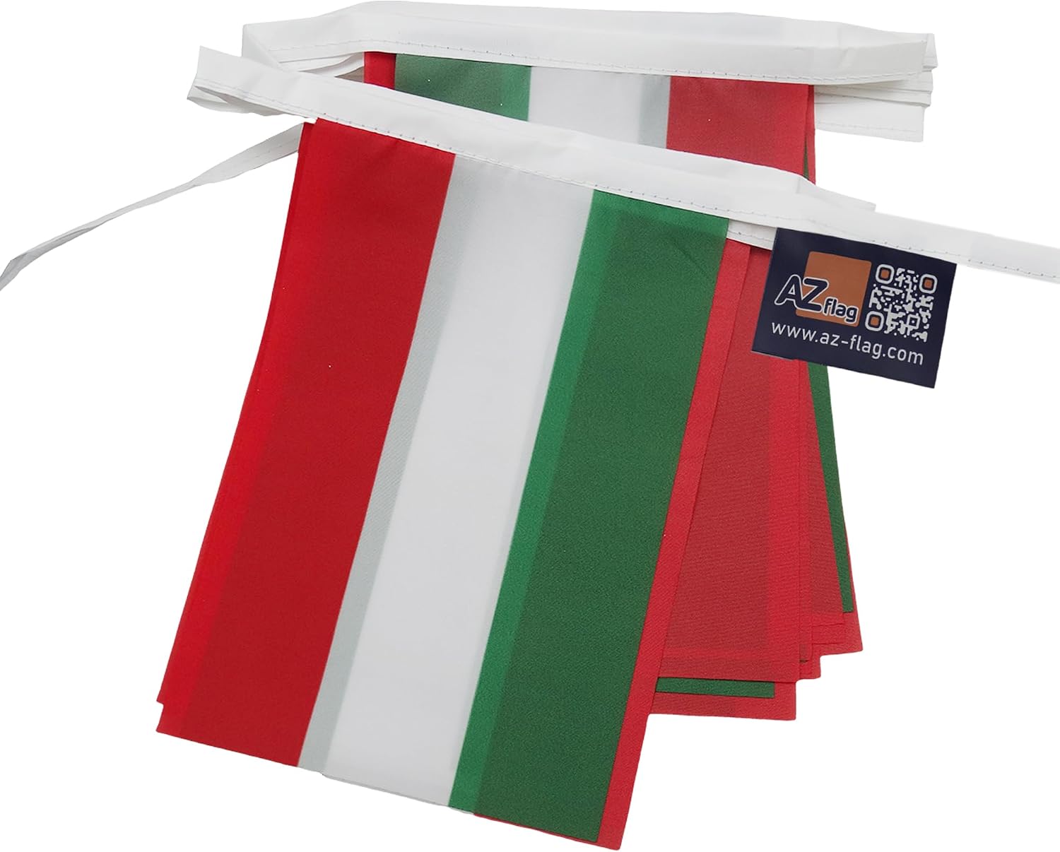 AZ FLAG Hungary 12 Meters Bunting Flag 20 Flags 18'' x 12'' - Hungarian String Flags 30 x 45 cm