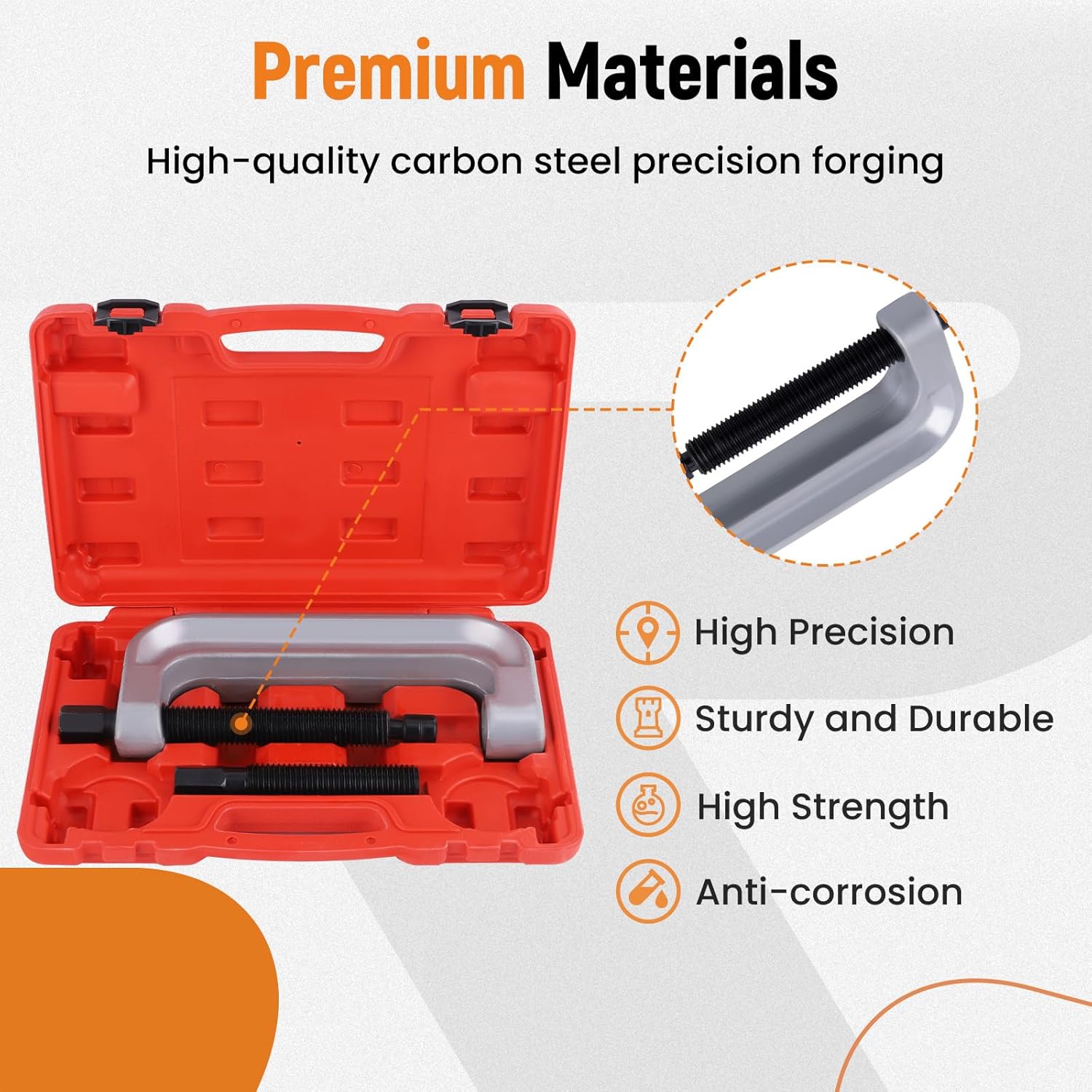 maXpeedingrods Ball Joint Press Kit, Ball Joint Removal Tool Kit with Large C-Frame, U Joint Separator Removal Tool, Ball Joint Service Tool for Most 2WD and 4WD Cars and Light Trucks