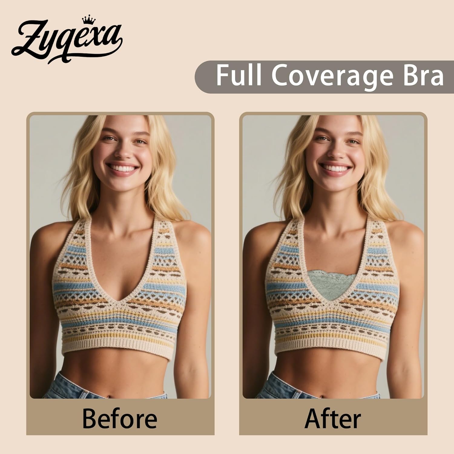 3 Pieces Lace Bandeau Bralette Strapless Bras for Women Wireless Seamless Floral Lace Tube Top Bra Full Coverage - Image 8