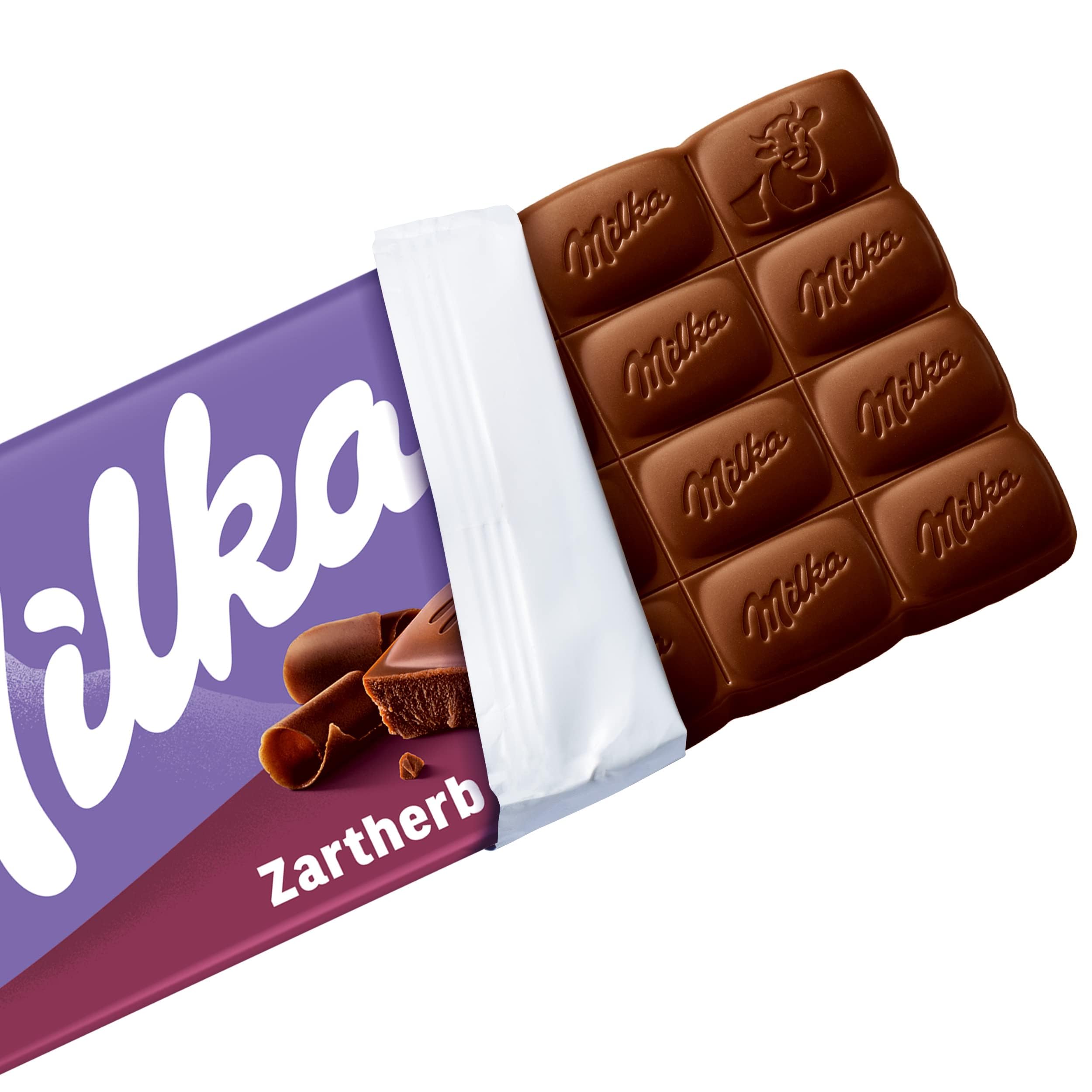 Milka Zartherb, Tafelschokolade, 90 g (25er-Pack)