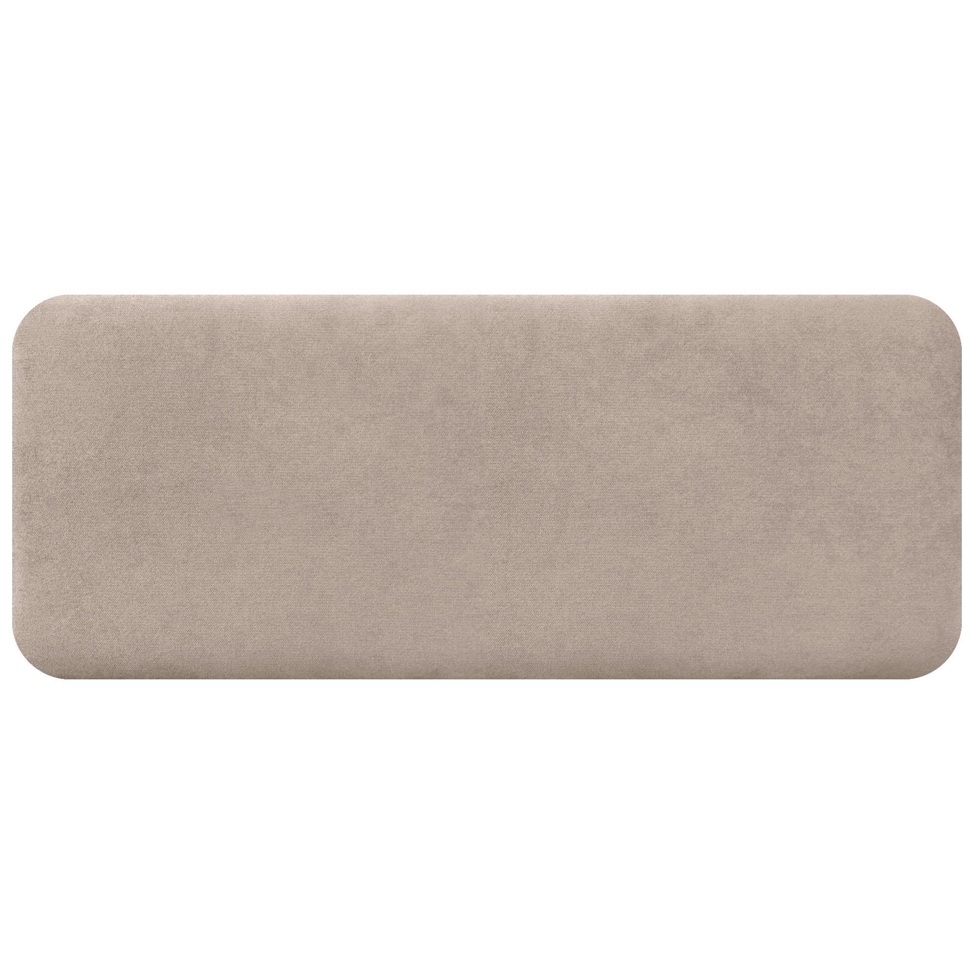 DHOME Testiera Imbottita Liscia Arrotondata in Tessuto Aqualine per Parete Acustica Testate Letto Fonoassorbenti Camera da Letto (Beige, 160cm)