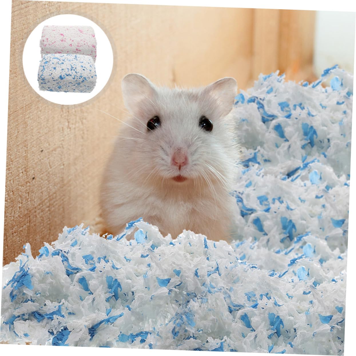 Yardwe 2 Piezas 2 Ropa De Cama para Mascotas Arena para Animales Pequeños Ropa De Cama para Ratas Acolchado para Nido De Hámster Ropa De Cama De Chinchilla Ropa De Cama para Hámster Papel