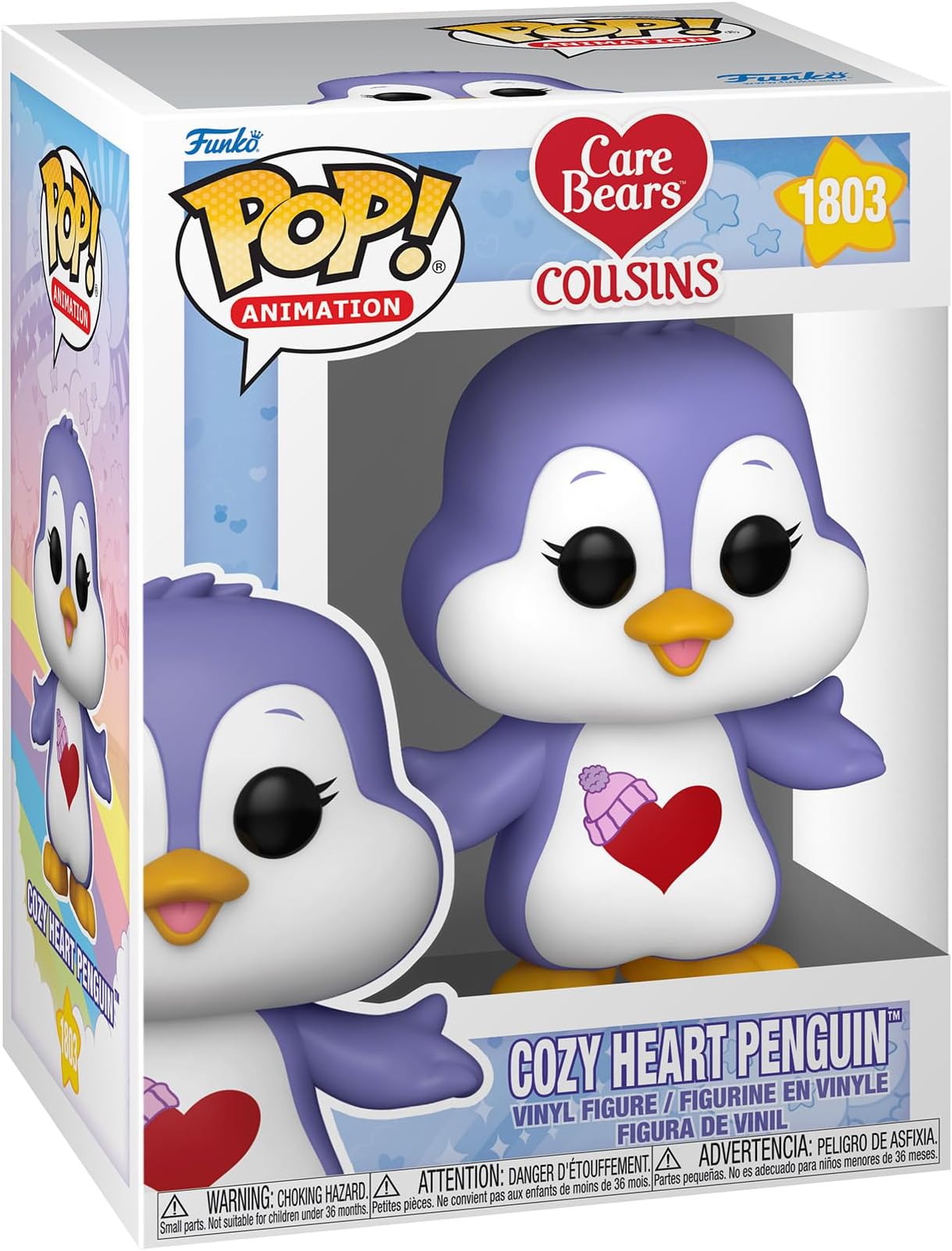 POP! Animation: Care Bear Cousins - Cozy Heart Penguin - Care Bears - Vinyl Collectible Figure - Gift Idea - Official Merchandise - Toy for Children and Adults - TV Fans