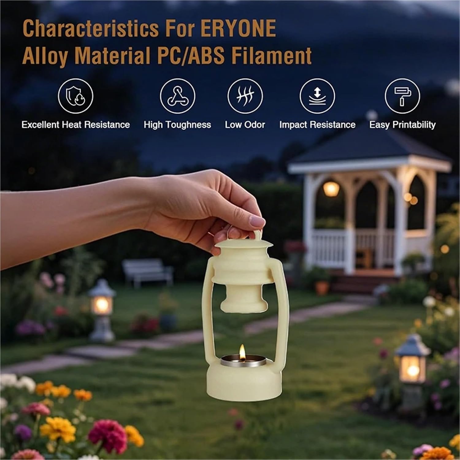 Compatible for ERYONE​,PC-ABS Alloy 3D Printing Filament,1.75mm ± 0.03