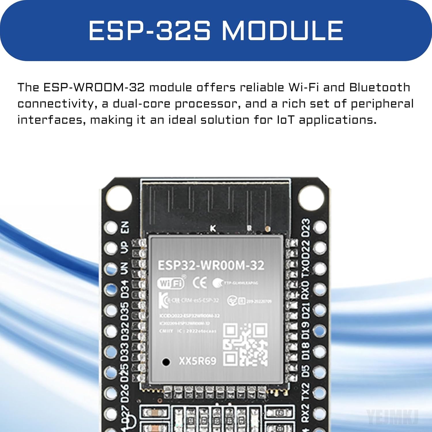 10pcs ESP32 ESP-32S Development Board ESP-WROOM-32 Module 2.4GHz Dual-Mode WiFi + Bluetooth Processor 2-in-1 Dual Cores Microcontroller Integrated Chip CP2102 for Arduino IDE