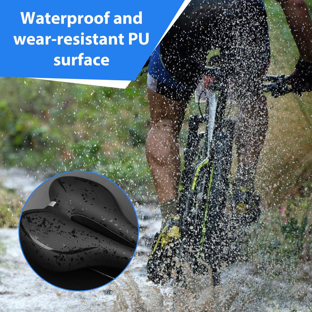 Sella Bici In Gel Per Uomo E Donna - Ammortizzata, Impermeabile, 29x17cm, Per MTB, E-Bike, City Bike - Foto 6