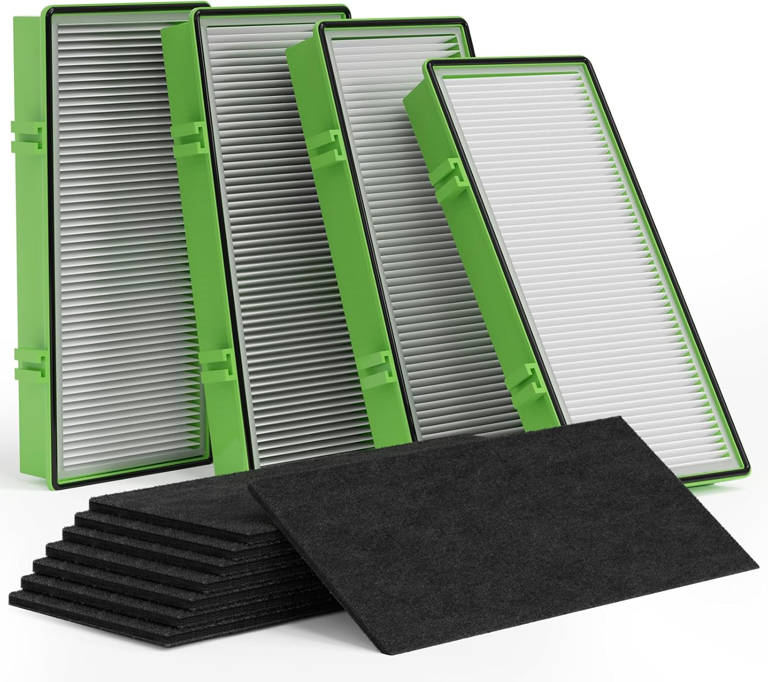 Leemone Aller-gen Remover Aer1 Filter Replacement for Holmes Air Pur-ifiers, HAPF300AP-U4(4 True HEPA Filters + 8 Carbon Booster Filters), 12 pack