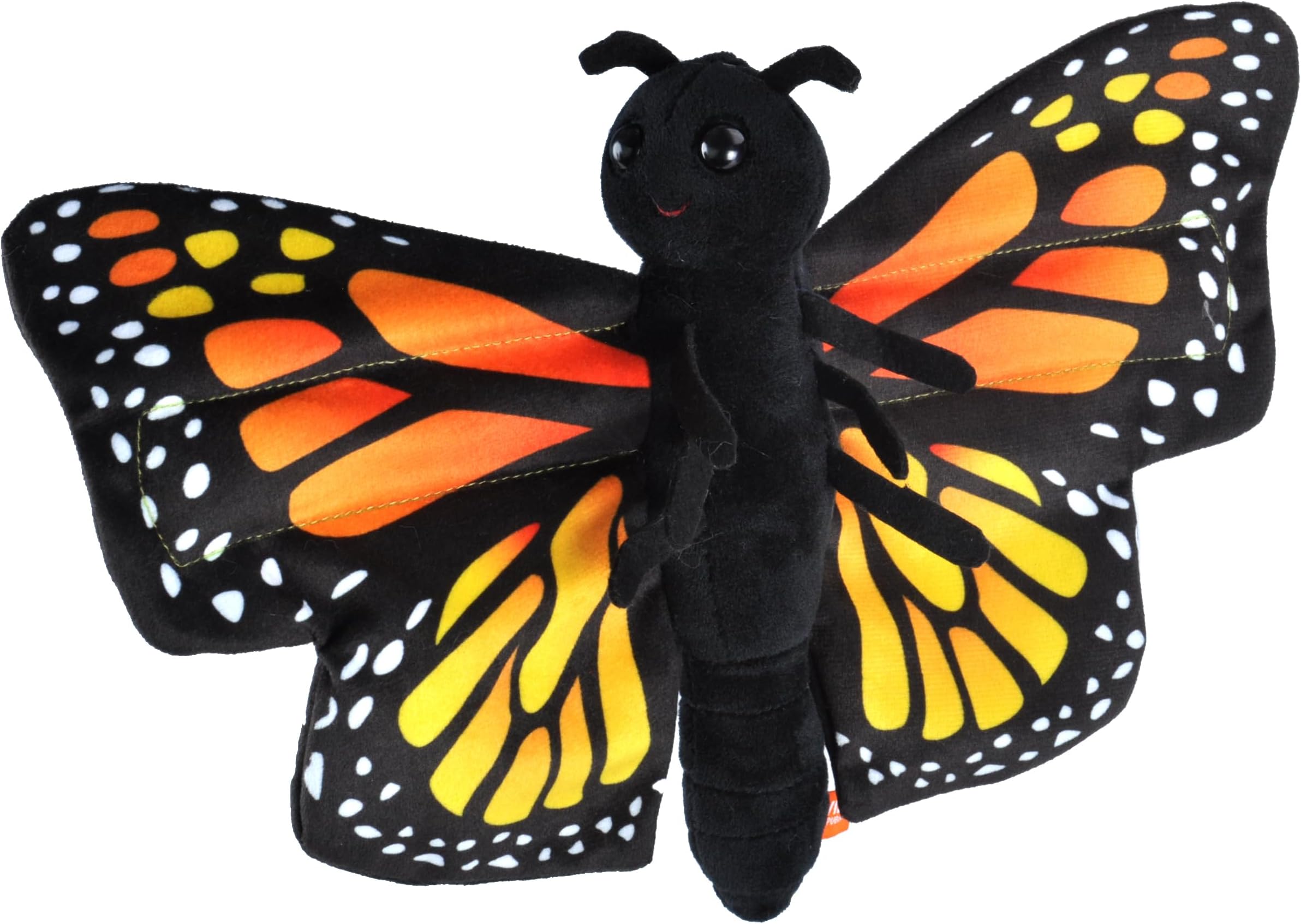 Huggers Butterfly Monarch Plush Toy, Slap Bracelet, Stuffed Animal, Kids Toys, 8"