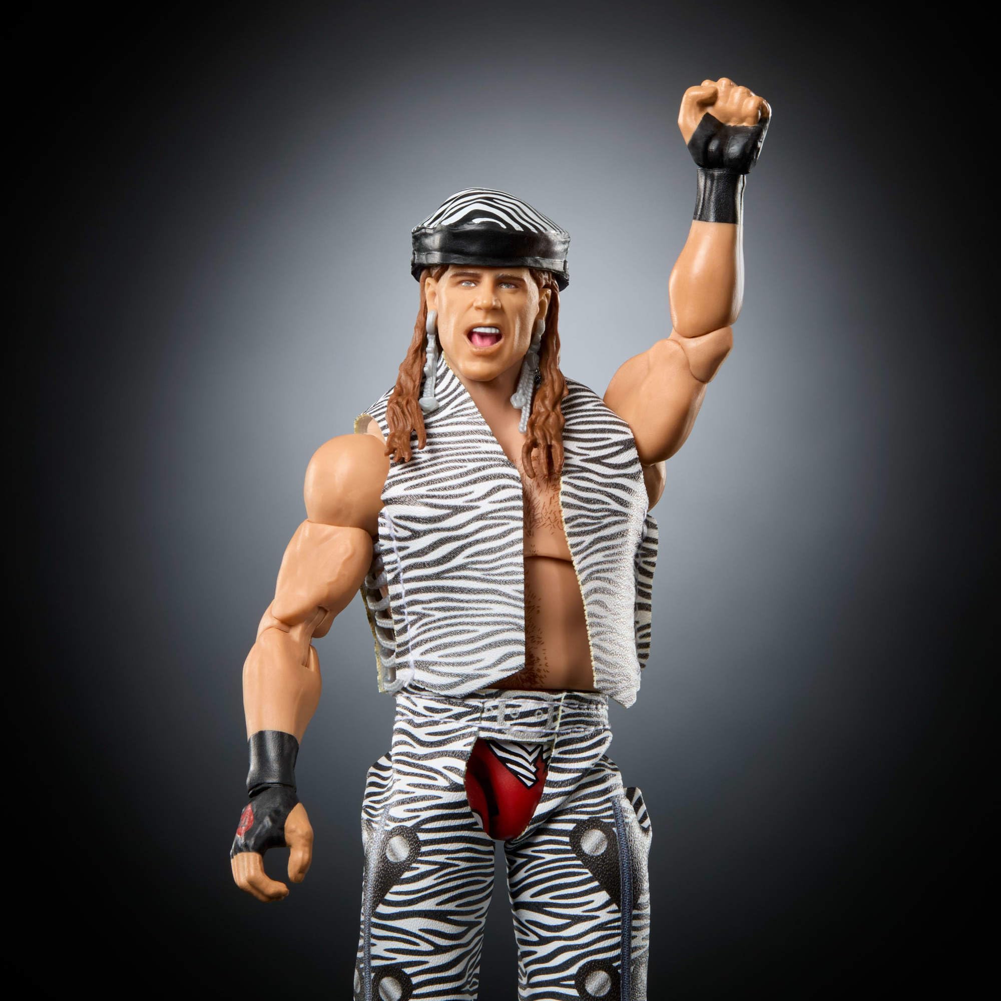 Mattel WWE Ultimate Edition Shawn Michaels figurka i akcesoria | Zestaw figurek Shawn Michaels, 15 cm, wymienne głowy i dłonie, 30 punktów artykulacji, JKD31