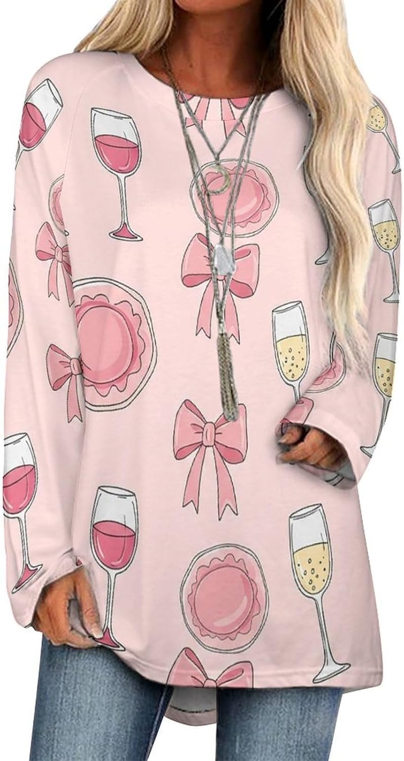 Women's Raglan Long Sleeve T-Shirt Casual Crewneck Blouse, Soft Basic Long Top
