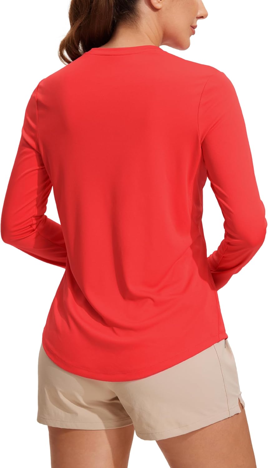 CRZ YOGA Womens UPF 50+ Sun Long Sleeve UV Protection Workout Tops Lightweight Quick Dry Outdoor Hiking Running Shirts