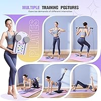 Vista 3 de Pilates Reformer, Foldable Pilates Board, 7-in-1 Multi-Function Pilates Equipment, Home Pilates Set, Full Body Workout, Universal Portable Gym