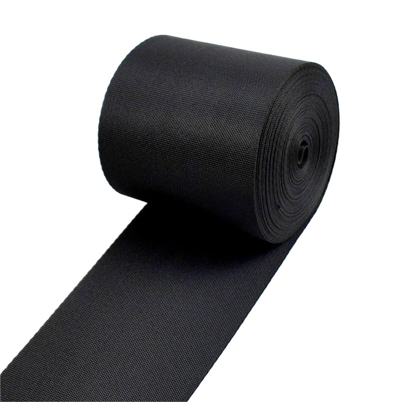 Sangle en nylon noir 80mm - Rouleau de 5 mètres pour couture et loisirs