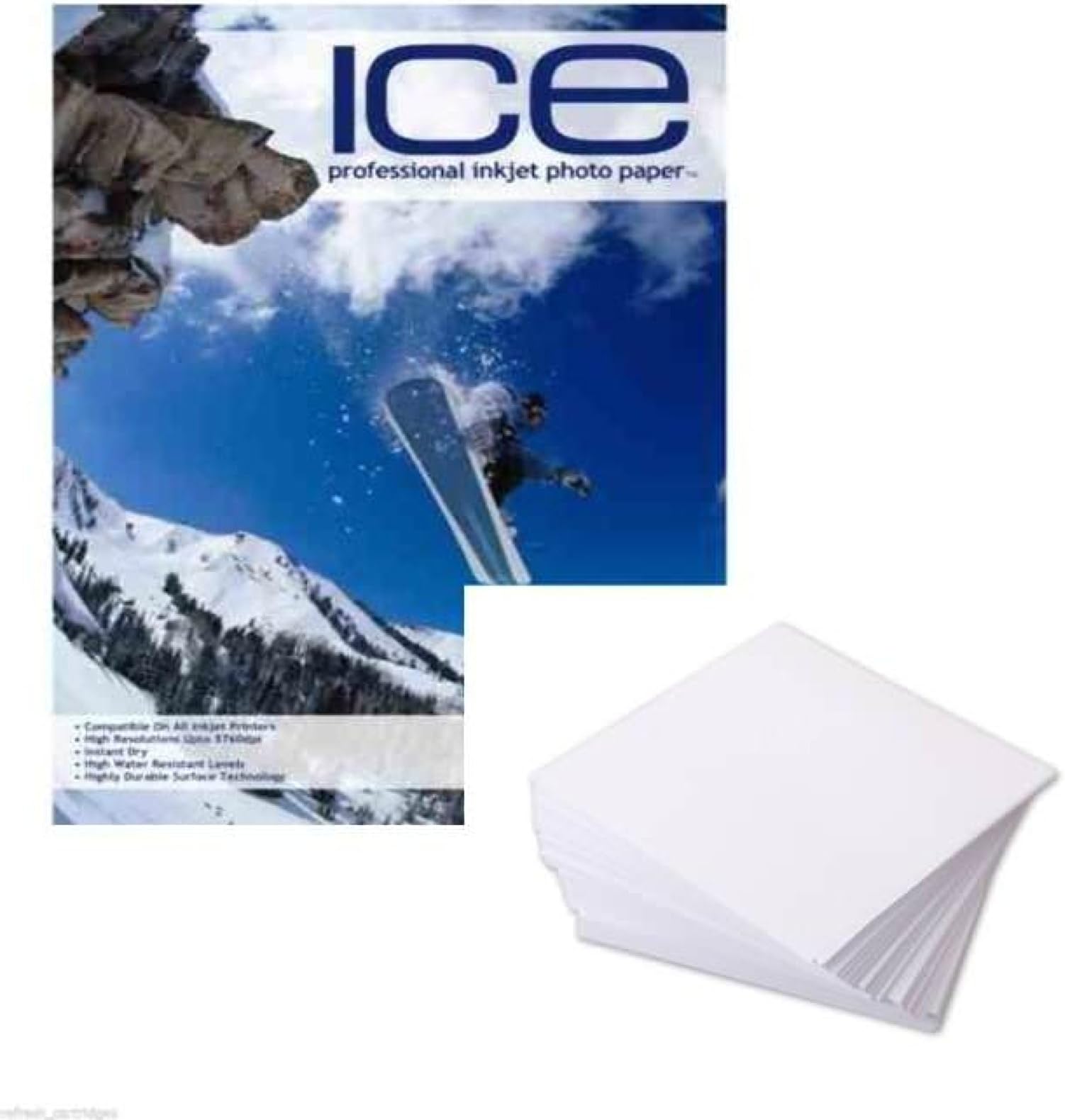 50 Sheets ICE A4 220gsm Double Sided Matt / Matte Photo Paper