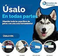 Vista 5 de PetLovers Juego de Rodillos Quitapelusas Extra Adhesivos de Gran Valor 450 Hojas para la Eliminación de Pelo de Mascotas y Ropa, Removedor de Pelusa