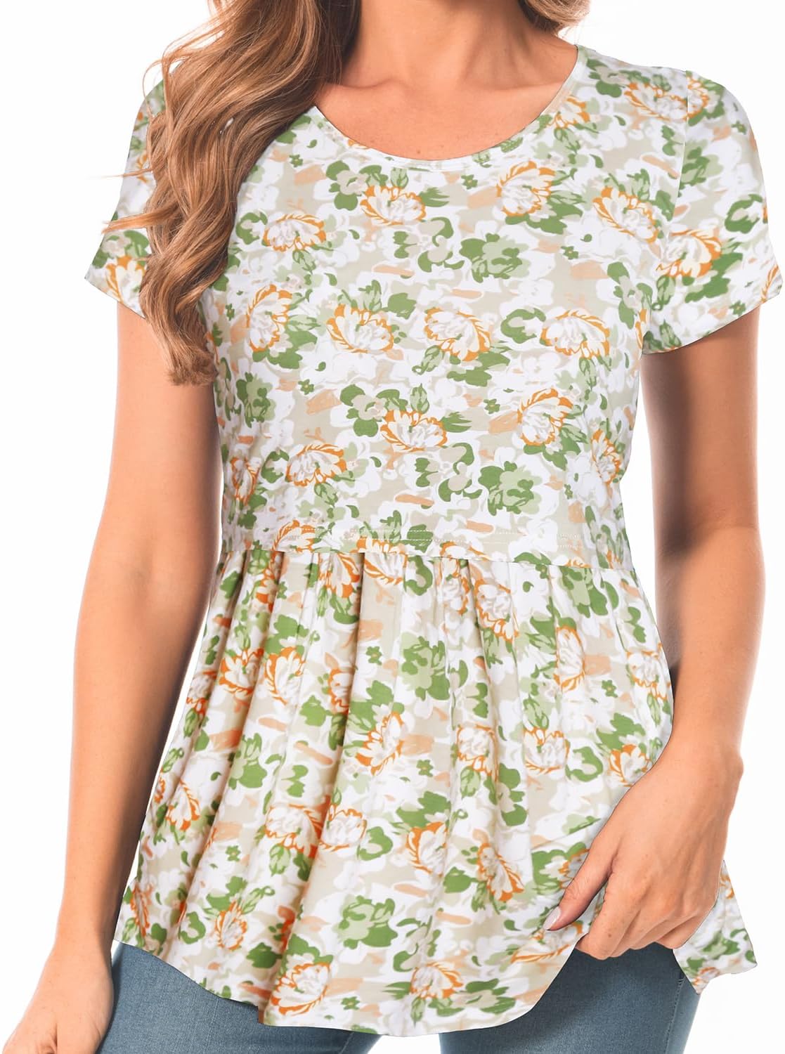 Bearsland Women’s Nursing Top Long Sleeve Scoop Neck Nursing Shirt Breastfeeding Shirt Pregnancy Clothes