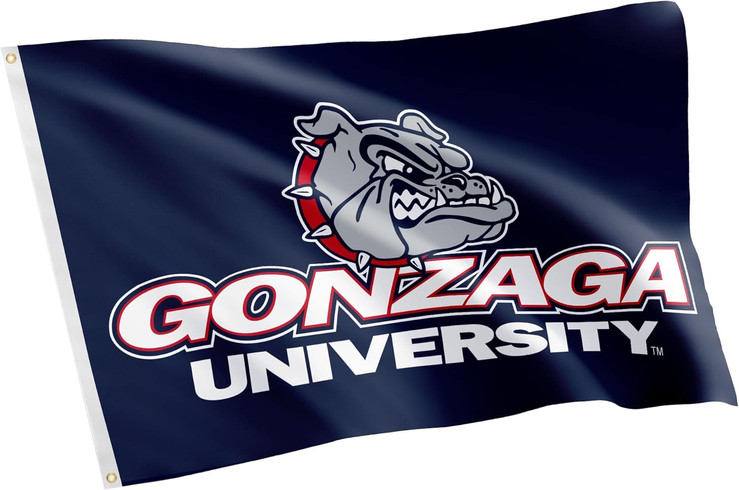 Desert Cactus Gonzaga University GU Flag - 3 x 5 Feet Bulldogs Banner, Indoor/Outdoor Durable Fabric, 100% Polyester Design (Style 1)
