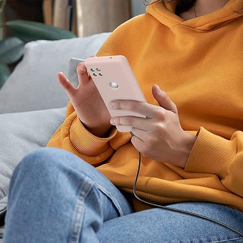 Miniatura 7 de Funda para Moto One 5G Ace 2021 de 6.7 pulgadas, silicona líquida suave protectora y forro de microfibra antiarañazos, a prueba de golpes,