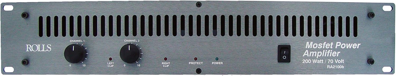 Rolls RA2100b 2-Channel 100 Watts/RMS Channel @ 4 Ohms Power Amplifier