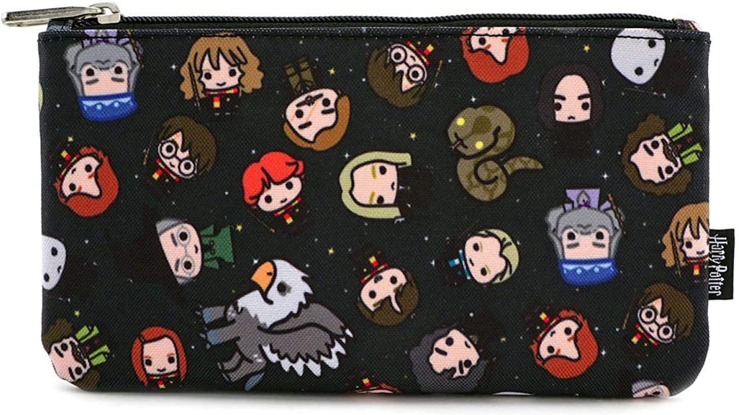 Loungefly Harry Potter Character All Over Print Cosmetic Pouch Bag