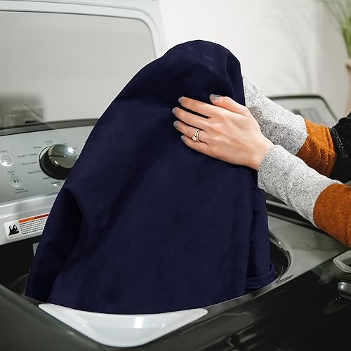 Miniatura 170 de Big Joe Fuf - Puf extragrande (XXL) relleno de espuma con funda extraíble, color niebla Lenox, poliéster tejido duradero, 6 pies, gigante Negro