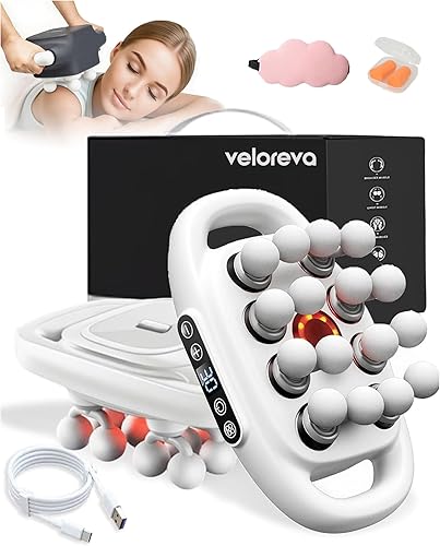 Masajeador - Pistola de masaje de 16 cabezas de tejido profundo para aliviar el dolor, con 3 modos y 30 niveles, masajeador de espalda para espalda,