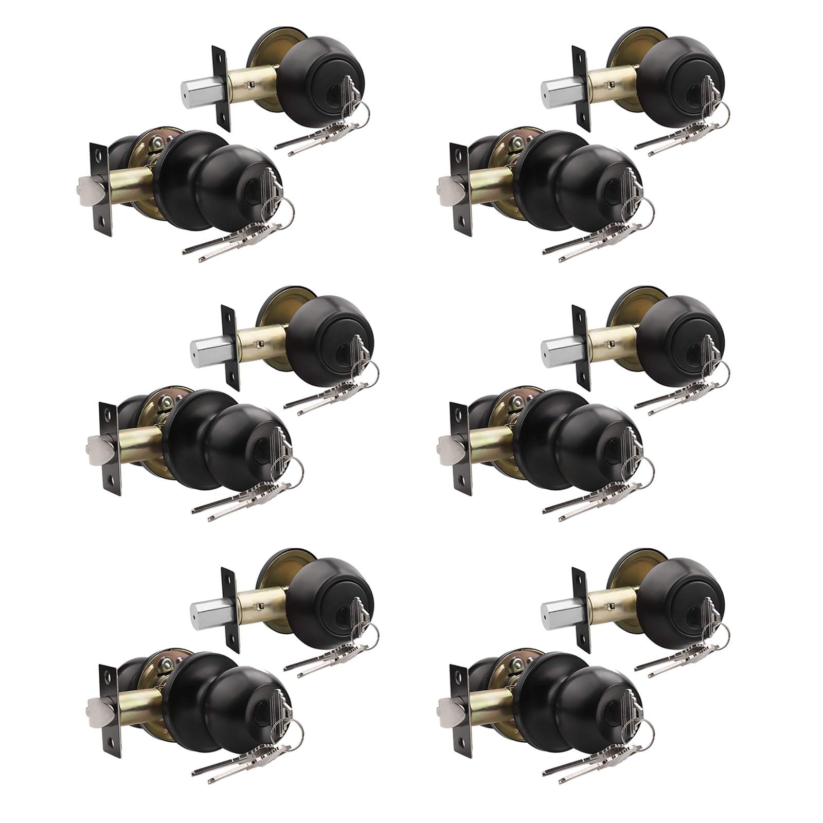 Stainless Steel Door Knobs - Keyed Alike Locks -21