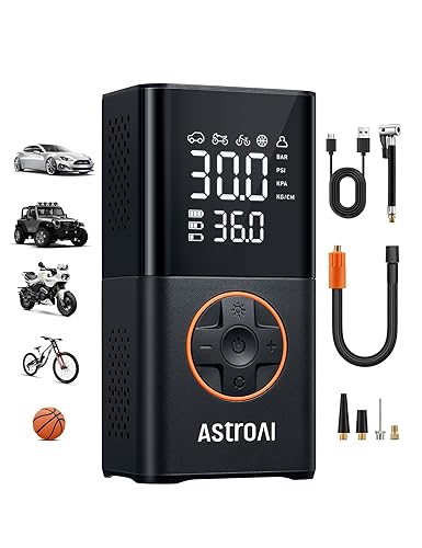 AstroAI L7 Tire Inflator Portable Air Compressor Cordless Mini Bike