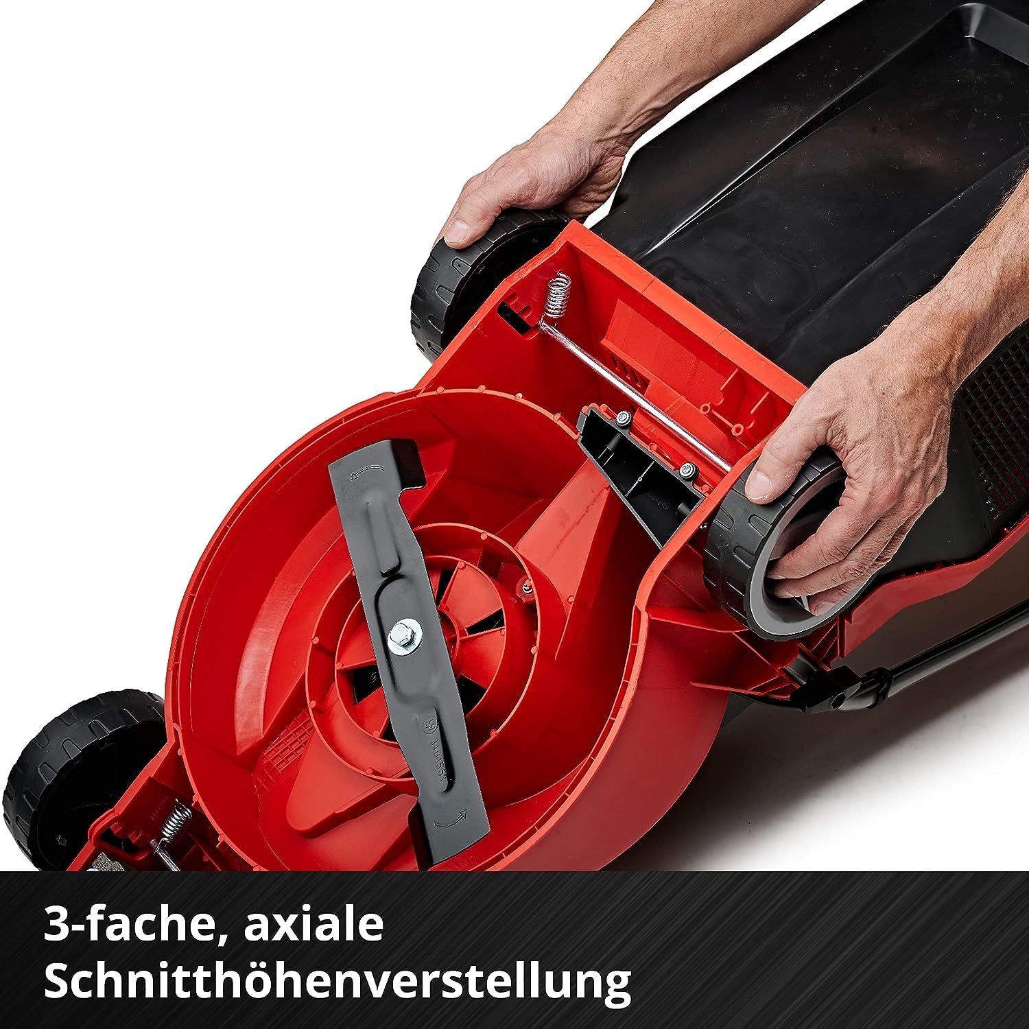 Einhell City Akku-Rasenmäher GE-cm 18/30 Li Kit Power X-Change (18 V, 30 cm Schnittbreite, bis 150 m², Brushless, 25L Fangkorb, 30-70 mm Schnitthöhe, inkl. 3,0 Ah Akku + Ladegerät)