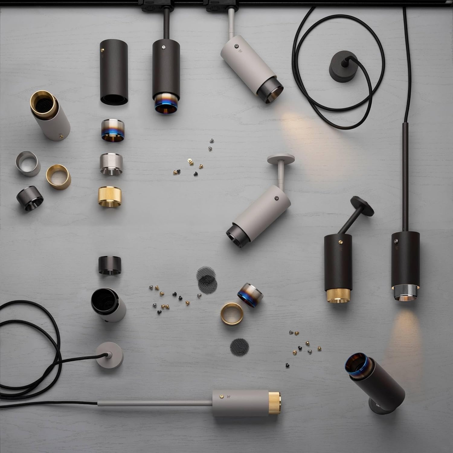 Buster and Punch Exhaust Spotlight SPOT Linear Stone in Brass