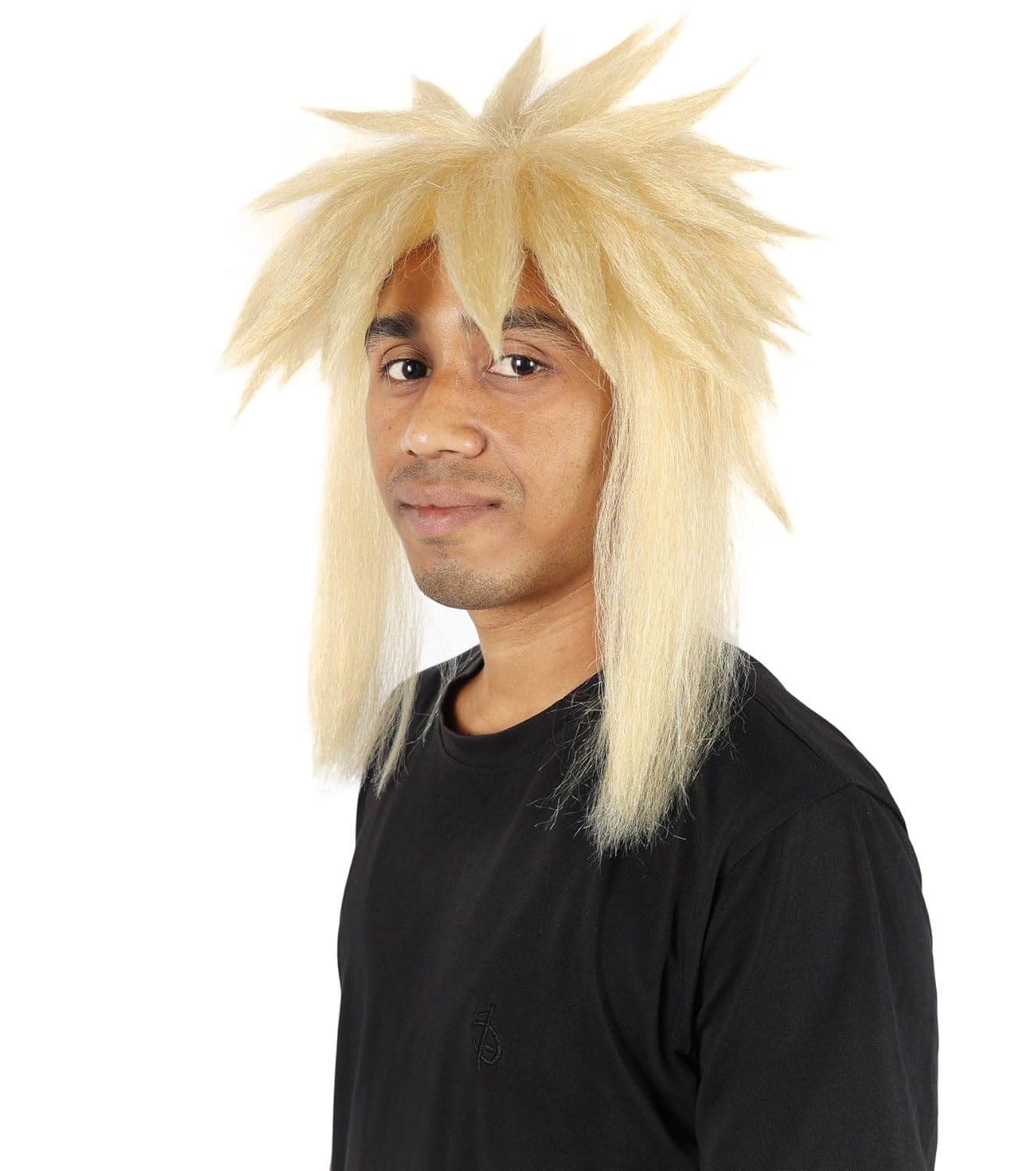 Men’s Anime Spiky Blonde Wig – Dynamic Cosplay Hairstyle for Roleplay | Fun Costume Hairpiece for Halloween, Carnival & Party Events