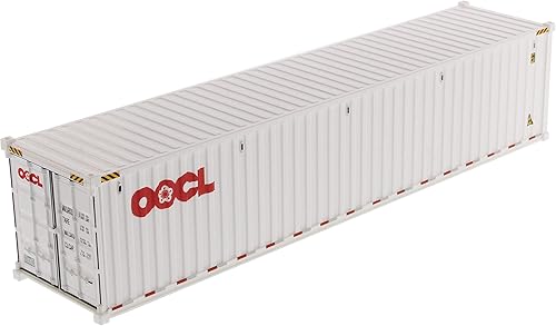 Miniatura 1 de Contenedor marino de mercancías secas de 40 pies OOCL White Transport Series 1/50 Modelo por Diecast Masters 91027 B
