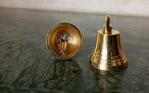 Miniatura 7 de Campanas pequeñas de latón indio para decoración de puerta del hogar, manualidades, campanas, decoración de Navidad, campanas de mascotas, campanas