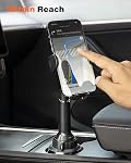 APPS2Car Universal Car Cup Phone Holder | Quick Extension Long Arm | 360° Swivel | Adjustable for iPhone, Samsung, Google, and All Smartphones | Stable & No Shake Design