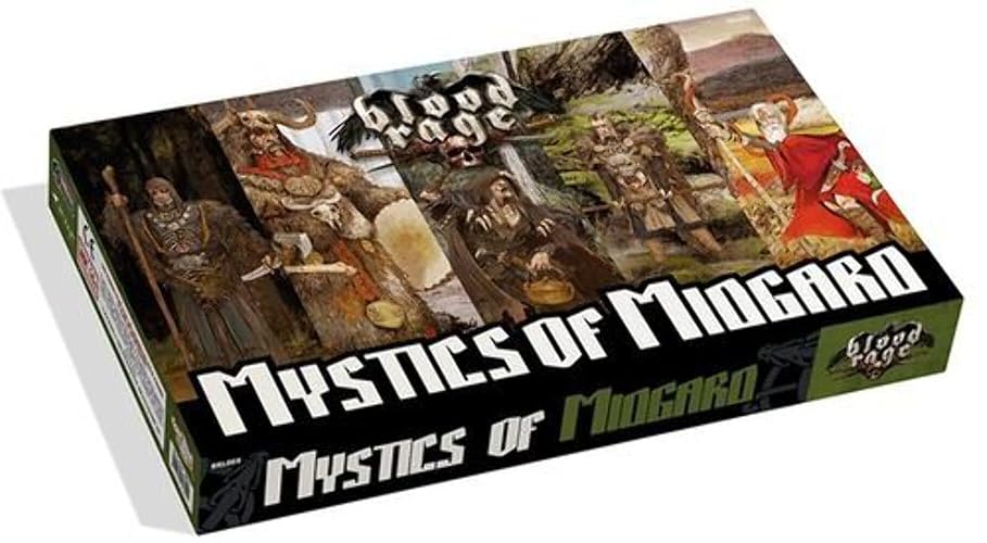 Expansión Blood Rage Místicos de Midgard para el Juego de Mesa | Juego de Estrategia | Juego de Batalla Vikinga | Juego de Miniaturas para Adultos y Adolescentes | Edades 14+ | 2-4 Jugadores | Tiempo de Juego Promedio 60-90 Minutos | Fabricado por CMON