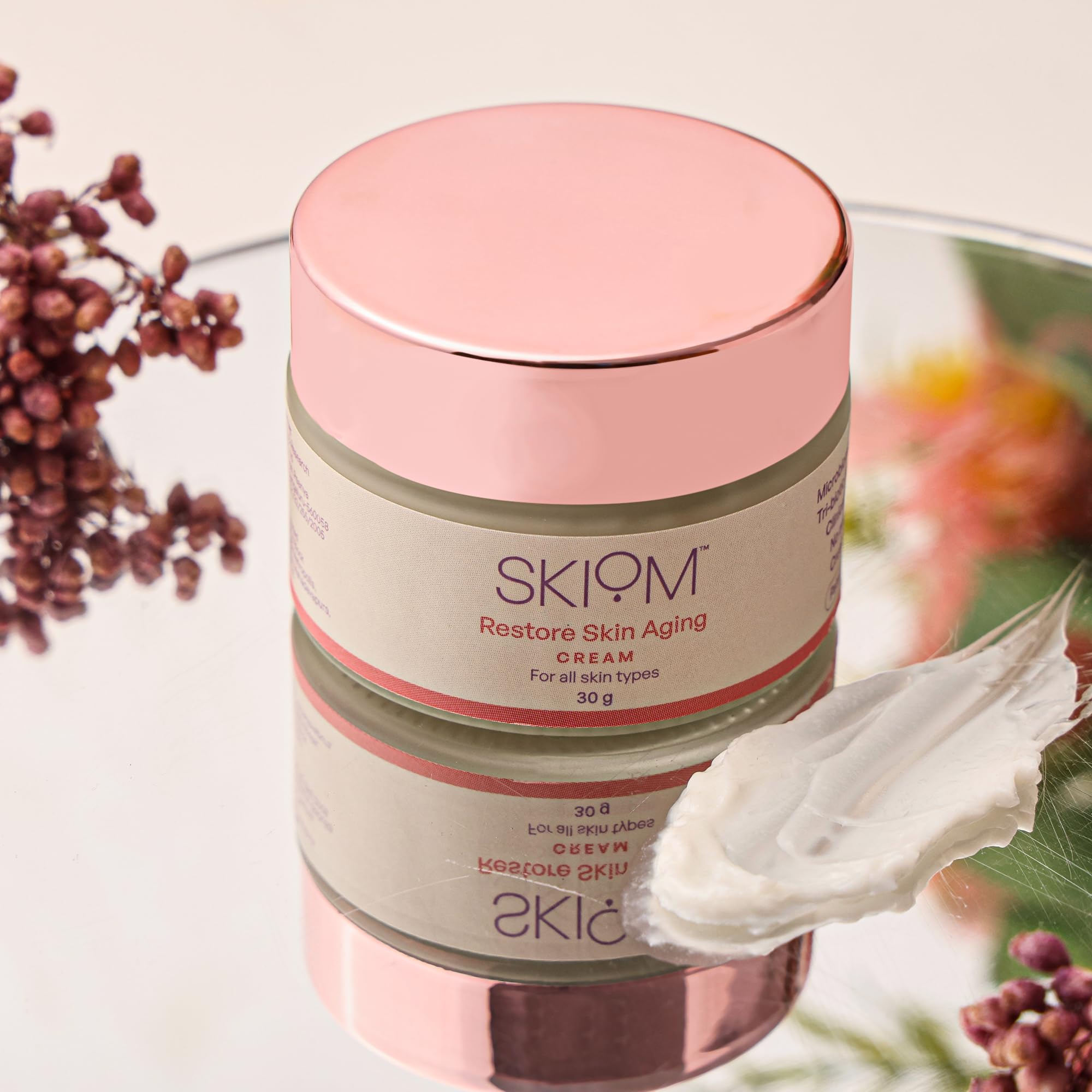 Restore Skin Aging Cream | Tri-Biotic Microbiome Balance + Peptides & Antioxidants | Clinically Proven to Improve Barrier Function by 69% in 28 Days | Anti-Aging, Firming & Hydrating | 30g-image-11