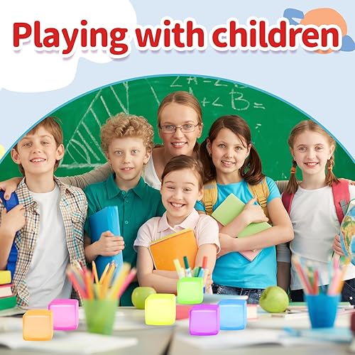 Miniatura 6 de Paquete de 6 bolas de estrés para adultos y niños, juguetes sensoriales para aliviar la ansiedad y el estrés, juguetes relajantes, bolas de estrés