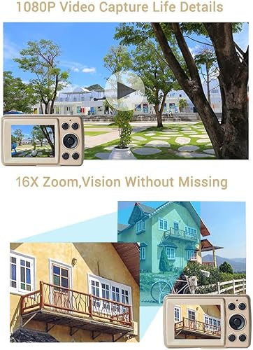 Miniatura 7 de PENCHEN Videocámara HD 1080P para niños, 16MP 16X zoom digital con pantalla LCD de 1.77 pulgadas