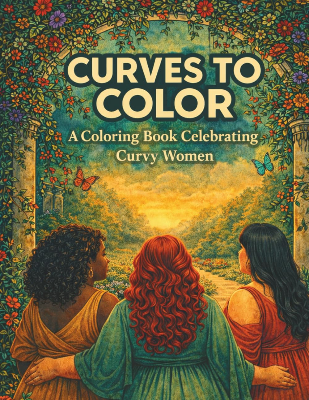 Curves to Color: A Coloring Book Celebrating Curvy Women