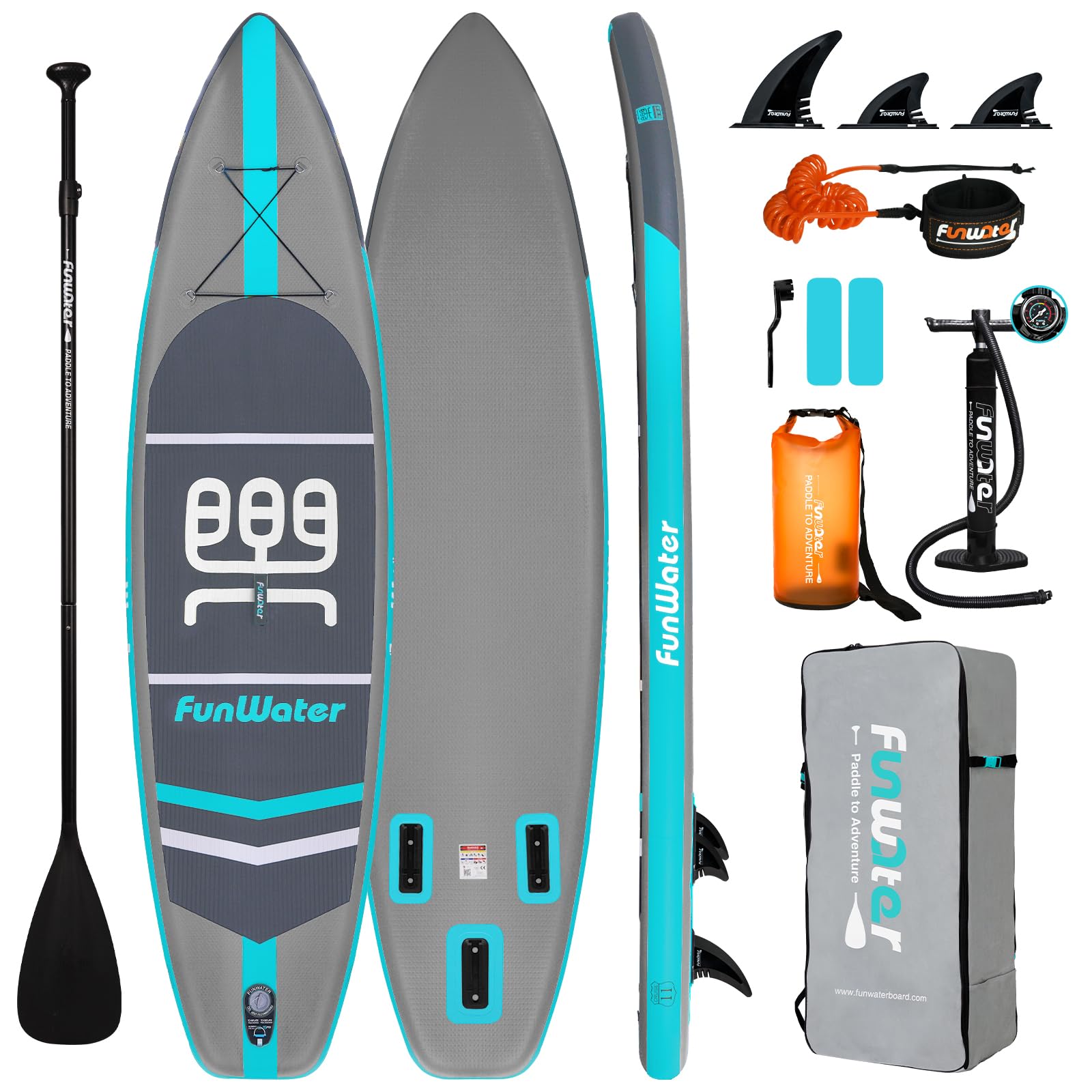 Paddle Board Bolsa Para Tabla Paddle FunWater Malla Elástica