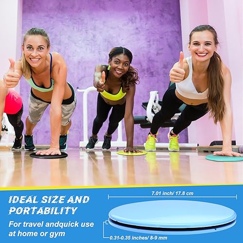 Miniatura 7 de Jenaai Core Sliders - Discos deslizantes de ejercicio para clases de entrenamiento en grupo, deslizador de fitness para entrenar deslizadores de