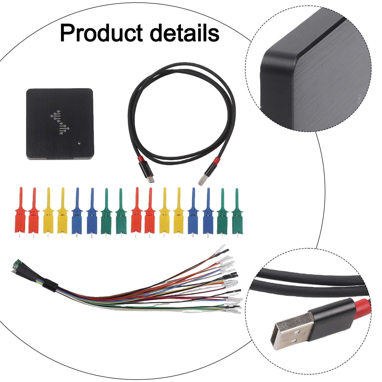 16-Channel USB Logic Analyzer DSLogic U2Basic with 100 MHz Sampling Rate and ESD for Protection for Technical Diagnostic Purposes