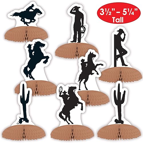 Miniatura 3 de Western Silhouette - Mini centros de mesa (2 unidades)