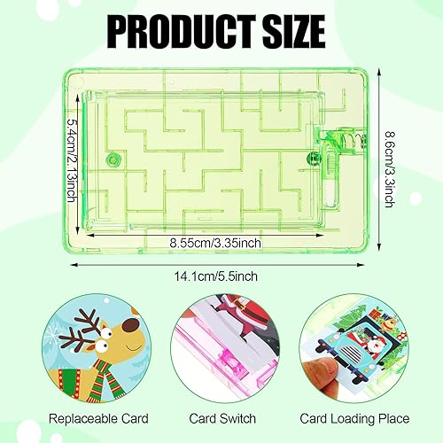 Miniatura 2 de Hiboom Juego de 8 tarjetas de regalo, rompecabezas de laberinto, caja de regalo, cajas de regalo para dinero en efectivo, caja de rompecabezas de