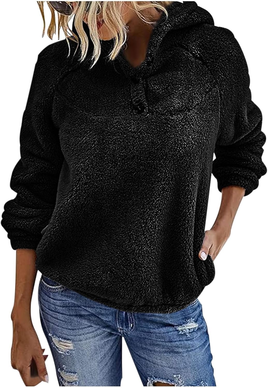 Teddy Hoodie Oversized Fluffy Hoodie Women's Teddy Bear