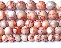 Vista 89 de 12MM 30 unidades de cuentas sueltas de jaspe obsidiana de copo de nieve marrón natural para hacer joyas, pulseras DIY