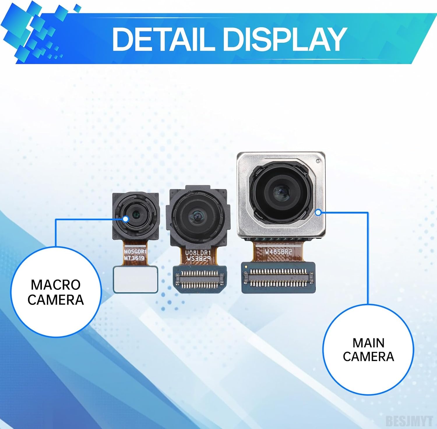 for Samsung Galaxy A34 Rear Main Camera Replacement | Back Camera Module Part Repair for samsung a34 SM-A346E SM-A346B SM-A346M