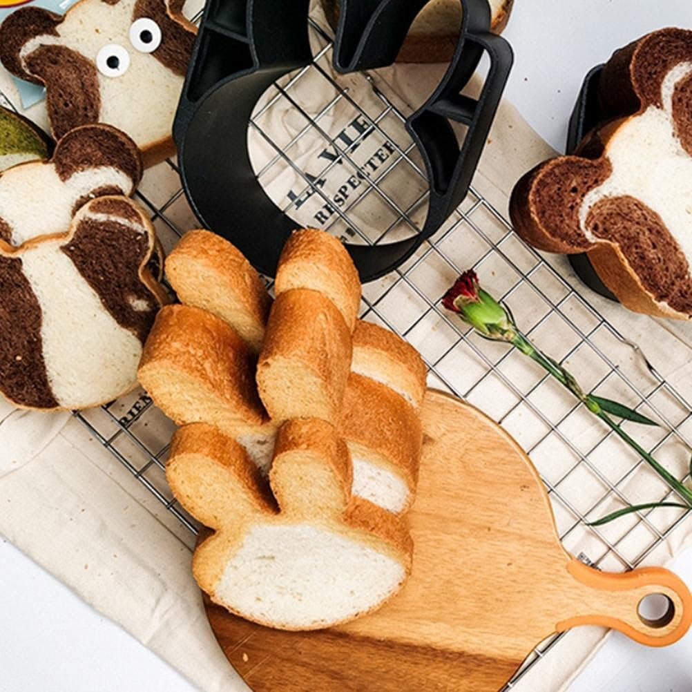 Cute Animal Shaped Nonstick Bread Pans for Baking - Ideal Baking Tools for Family Meals and Desserts (Bunny mold is not covered)